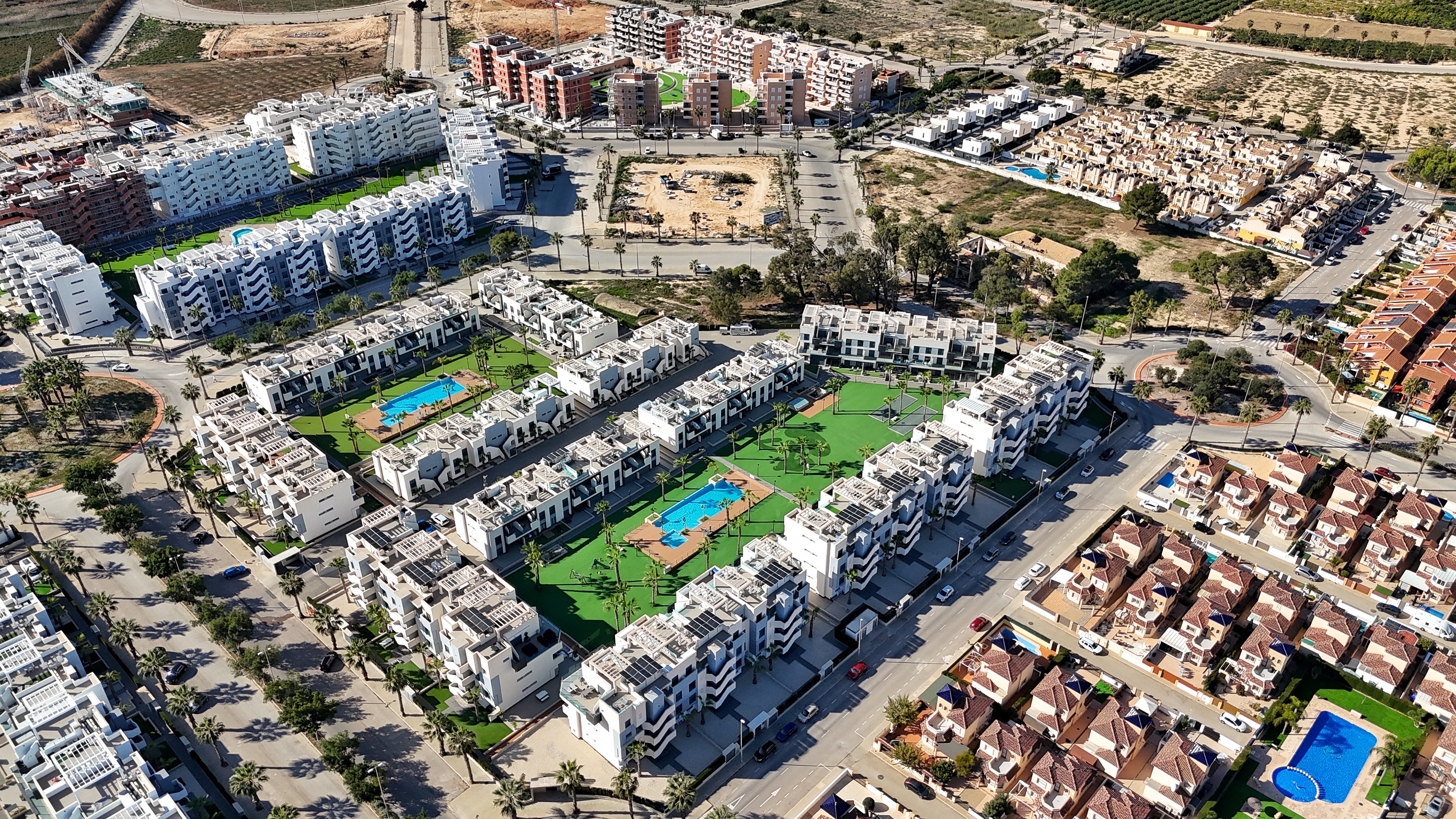 Aerial view resort overview